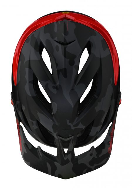 Kask rowerowy Troy Lee Designs A3 MTB Enduro Moro Czarno Czerwony góra