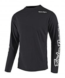 Jersey koszulka rowerowa z długim rękawem Troy Lee Designs Sprint Czarna Enduro MTB przód