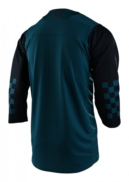 Jersey koszulka rowerowa z rękawem 3/4 Troy Lee Designs RUCKUS Niebieski Enduro MTB tył