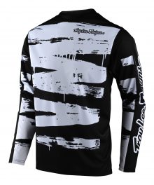 Jersey koszulka rowerowa z długim rękawem Troy Lee Designs Sprint Czarno-Biały Enduro MTB przód