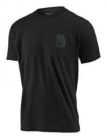 Koszulka z krótkim rękawem Troy Lee Designs PEACE OUT czarna T-shirt