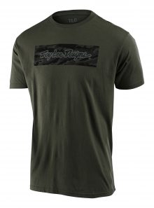 Koszulka z krótkim rękawem Troy Lee Designs SIGNATURE BLOCK CAMO zielona T-shirt