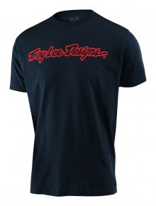 Koszulka z krótkim rękawem Troy Lee Designs SIGNATURE niebieska T-shirt